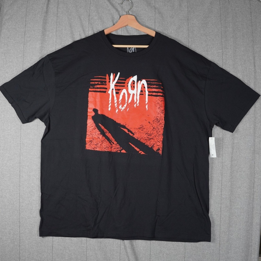 Official Korn Band T-Shirt Mens 3XL Black Red Album Cover Graphic Tee